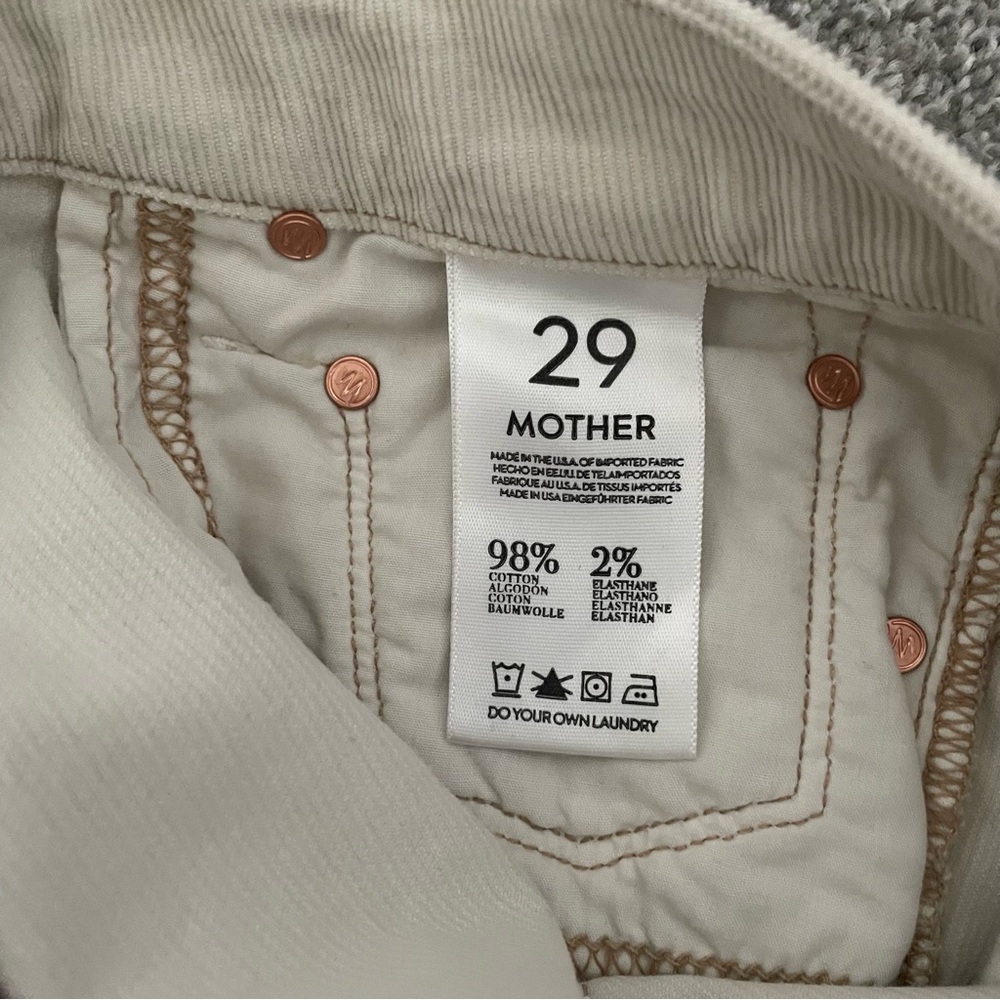 MOTHER Size 29 The Looker in Someone Else’s Fairytail Cord Pants - Picture 6 of 6